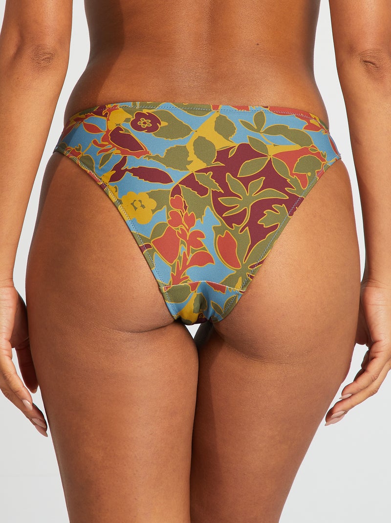 Braguita de bikini estampada flores AZUL - Kiabi