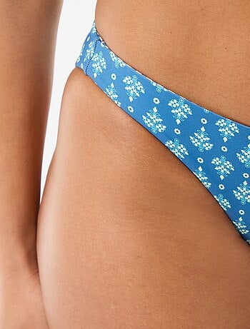 Braguita de bikini estampada reversible