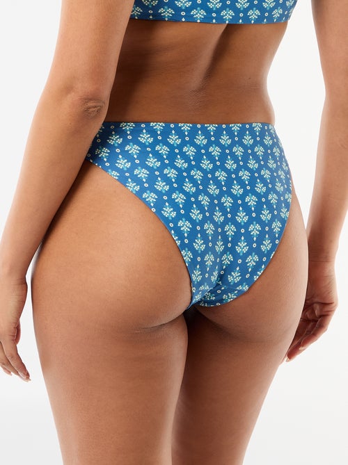 Braguita de bikini estampada reversible - Kiabi