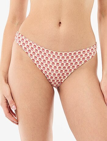 Braguita de bikini estampada reversible