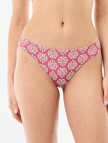Braguita de bikini estampada reversible