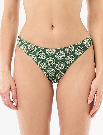 Braguita de bikini estampada reversible
