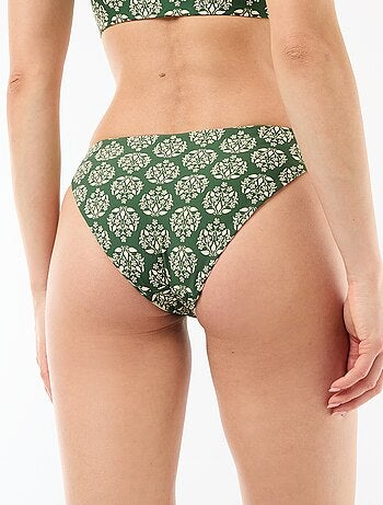 Braguita de bikini estampada reversible