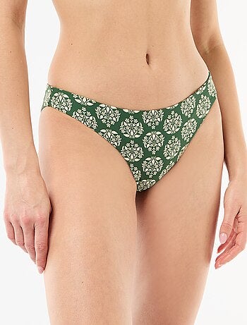 Braguita de bikini estampada reversible