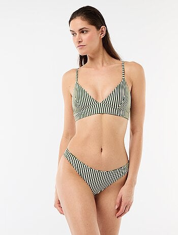Braguita de bikini estampada reversible
