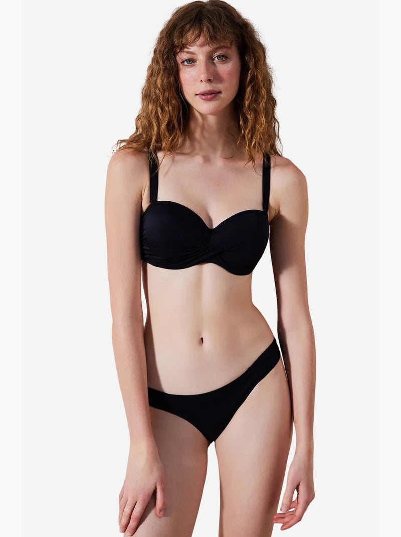 Braguita de bikini hipkini penti Negro - Kiabi