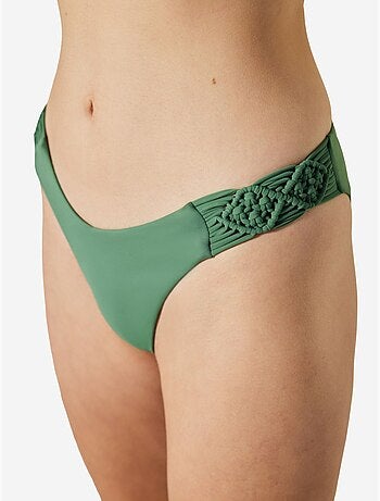 Braguita de bikini laguna con detalle de macramé penti