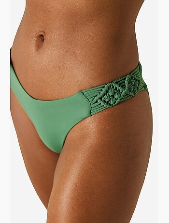 Braguita de bikini laguna con detalle de macramé penti