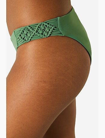 Braguita de bikini laguna con detalle de macramé penti