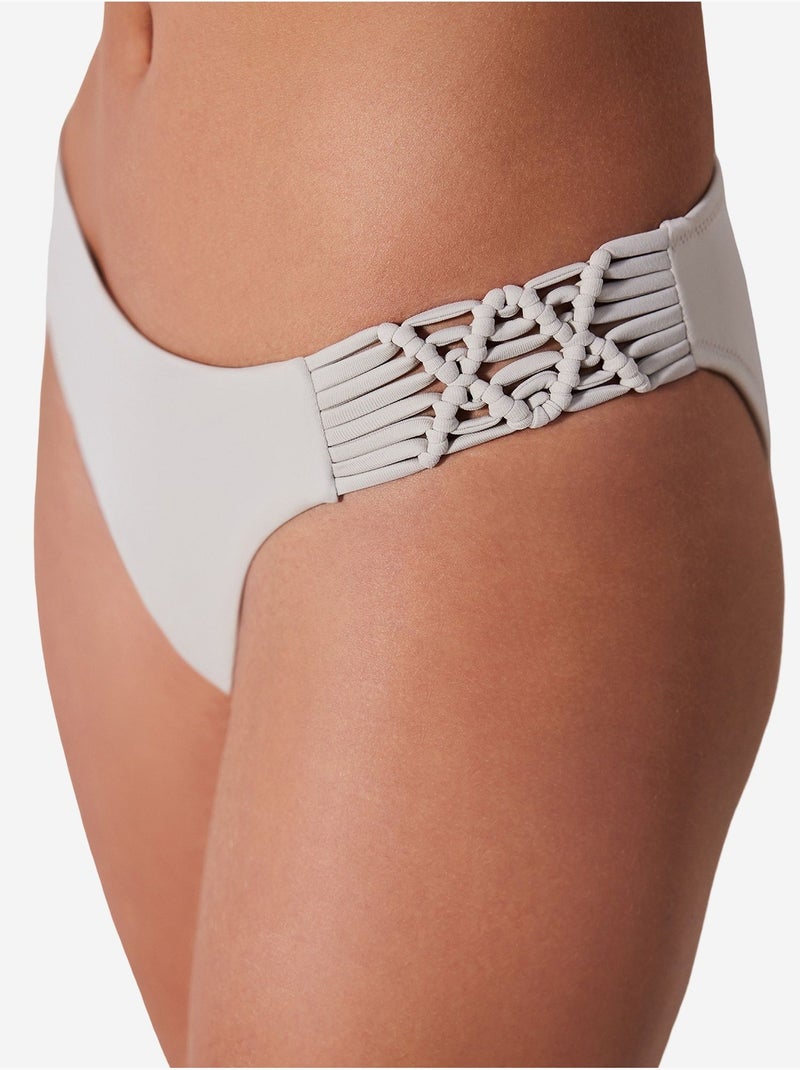 Braguita de bikini macrame penti Blanco roto - Kiabi
