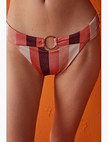 Braguita de bikini melrose fashion a rayas brillantes penti