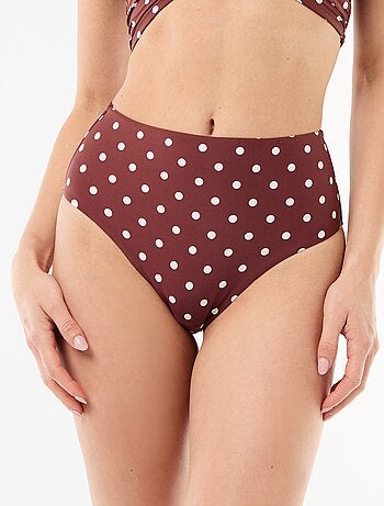 Braguita de bikini moldeadora de tiro alto