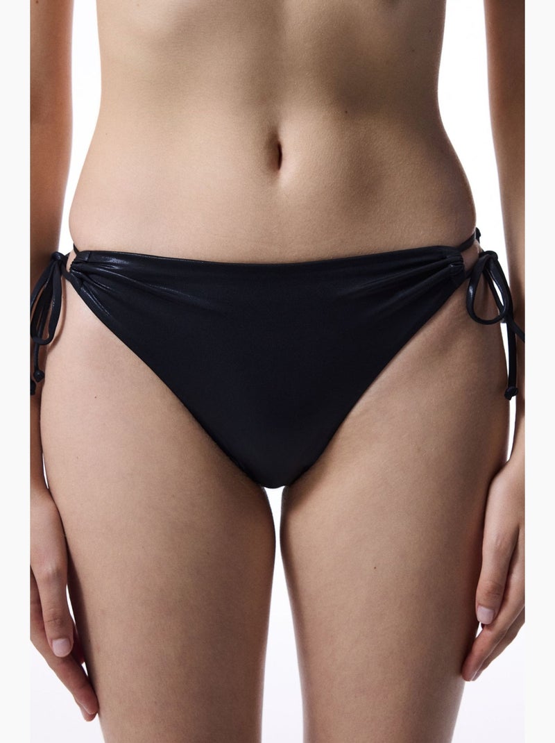 Braguita de bikini shale de corte minimalista penti Negro - Kiabi