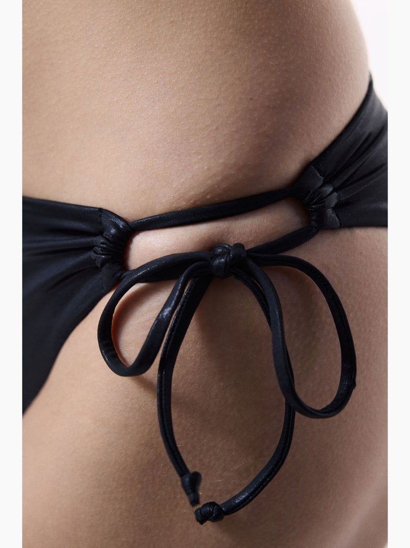 Braguita de bikini shale de corte minimalista penti Negro - Kiabi