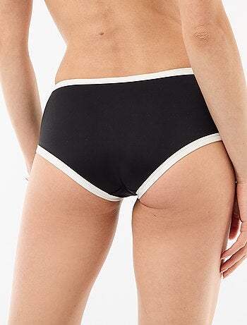 Braguita de bikini tipo shorty con bordes contrastados