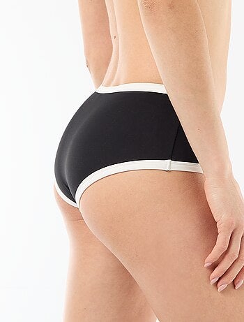 Braguita de bikini tipo shorty con bordes contrastados