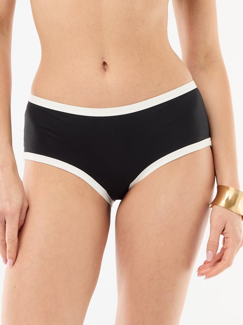 Braguita de bikini tipo shorty con bordes contrastados - Kiabi