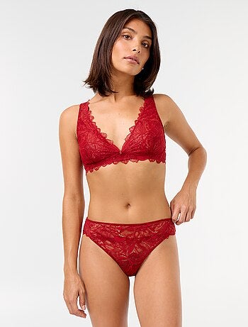 Braguita de encaje con lentejuelas
