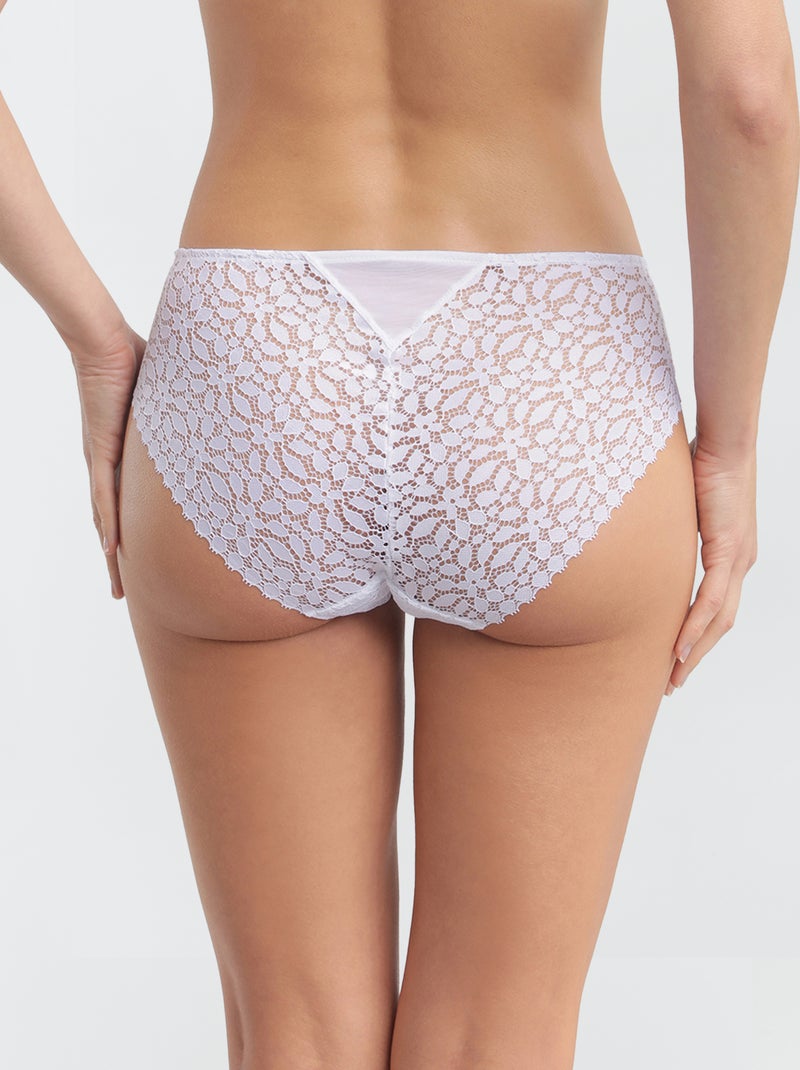 Braguita de encaje 'DIM' BLANCO - Kiabi