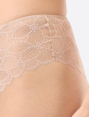 Braguita de encaje floral transparente