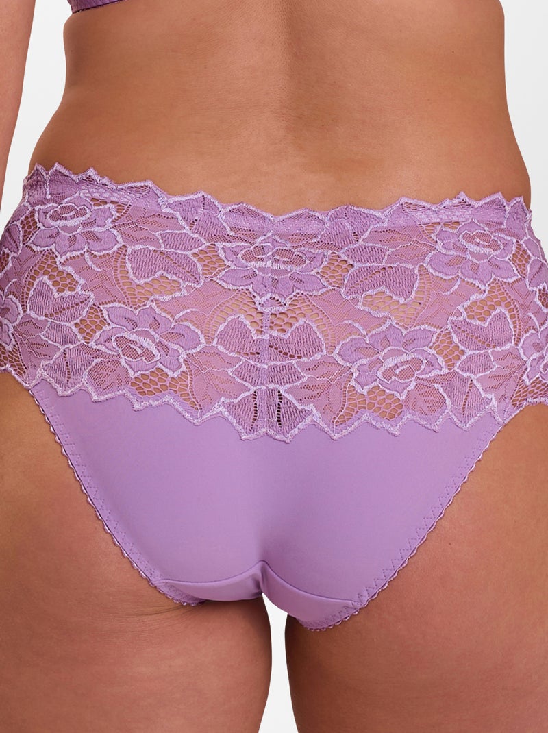 Braguita de encaje y microfibra 'Arum' 'Sans Complexe' ROSA - Kiabi