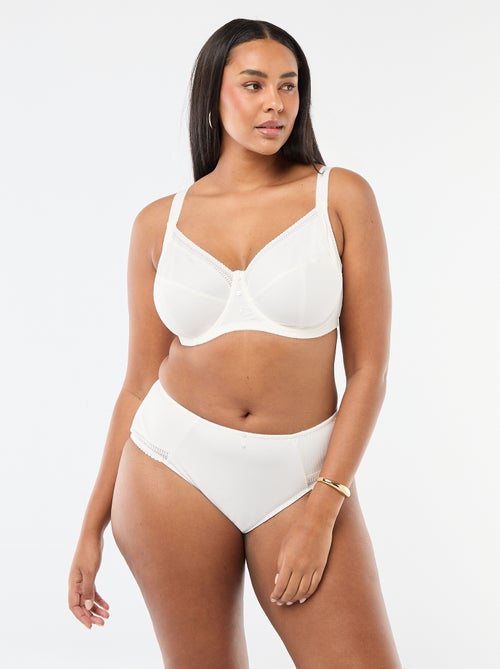 Braguita de microfibra acanalada - Kiabi