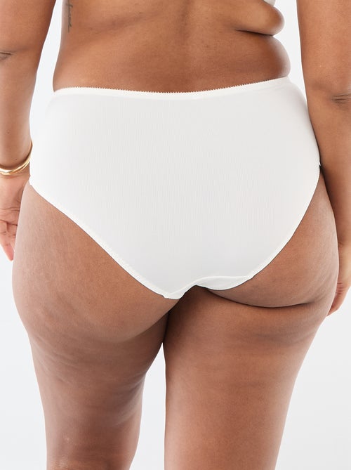 Braguita de microfibra acanalada - Kiabi