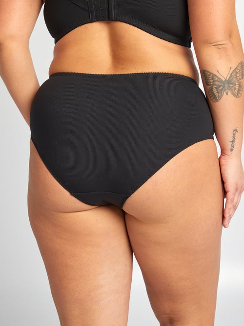 Braguita de microfibra acanalada - Kiabi