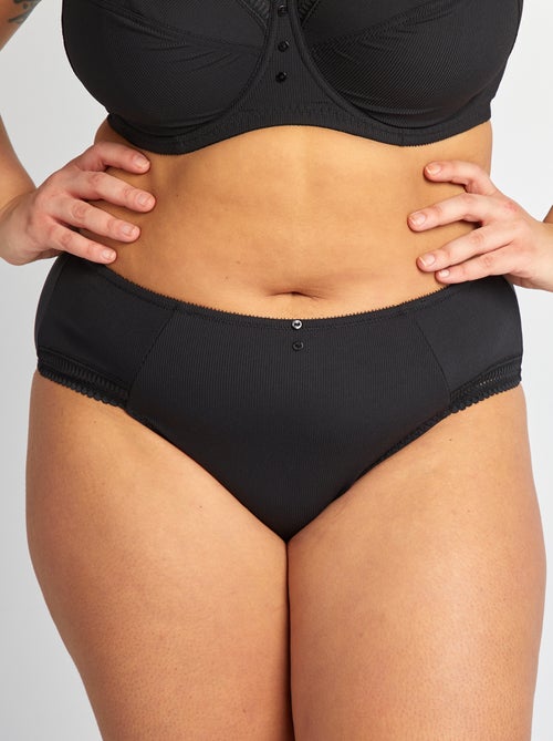 Braguita de microfibra acanalada - Kiabi