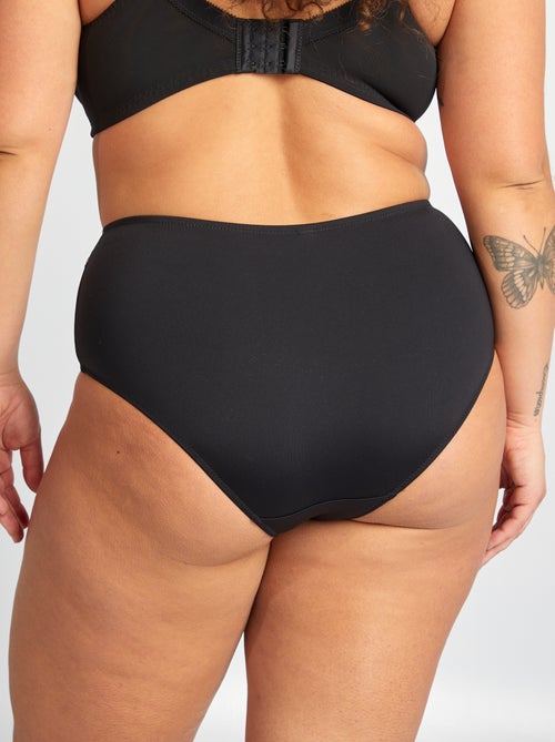 Braguita de microfibra con bordados - Kiabi