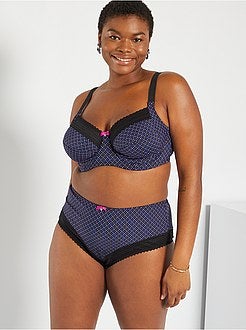 tomar Fiordo Psicologicamente Rebajas Lencería de tallas grandes para mujer - - negro - Kiabi