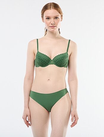 Braguita de microfibra y encaje