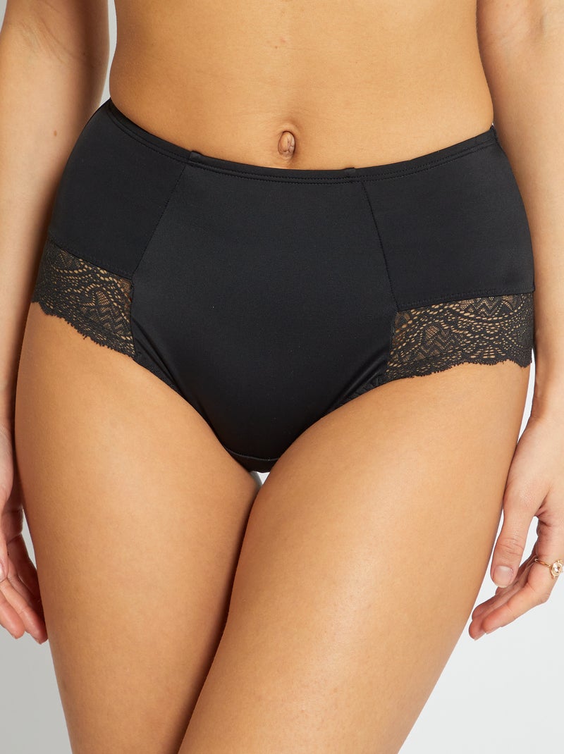Braguita 'DIM' vientre plano ecodim negro - Kiabi