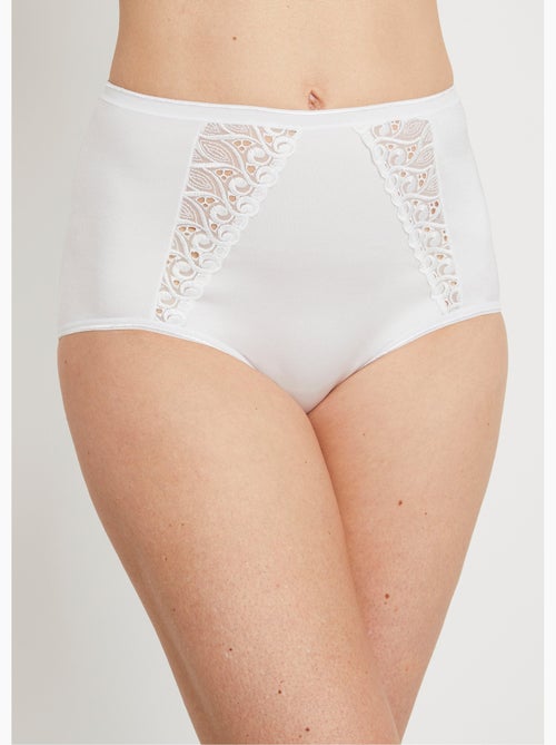Braguita envolvente talle alto - pack de 2 - Afibel - Kiabi