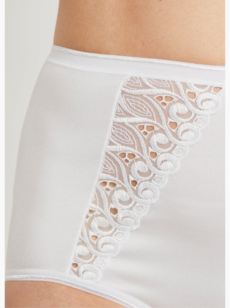 Braguita envolvente talle alto - pack de 2 - Afibel Blanco - Kiabi
