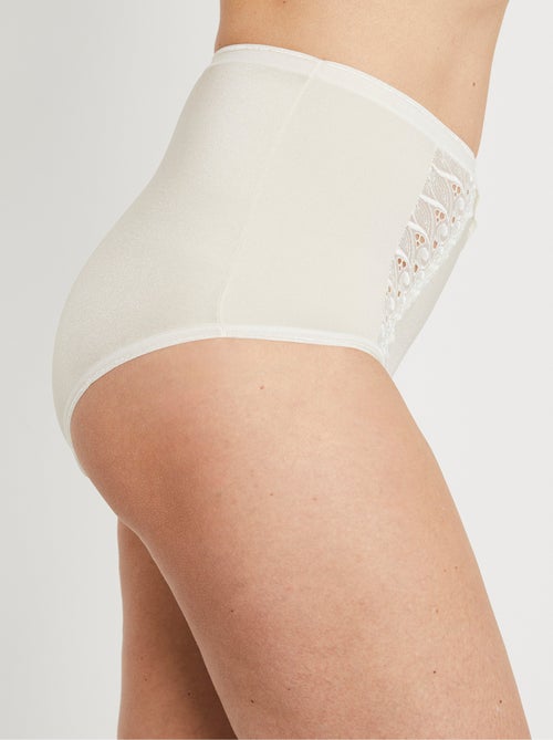 Braguita envolvente talle alto - pack de 2 - Afibel - Kiabi