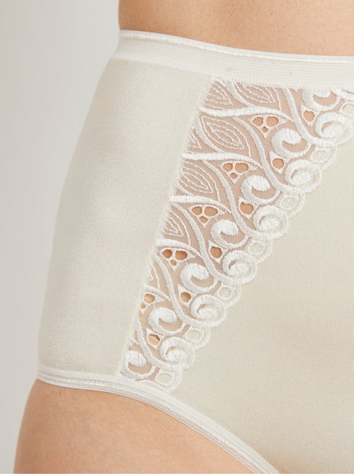 Braguita envolvente talle alto - pack de 2 - Afibel - Kiabi