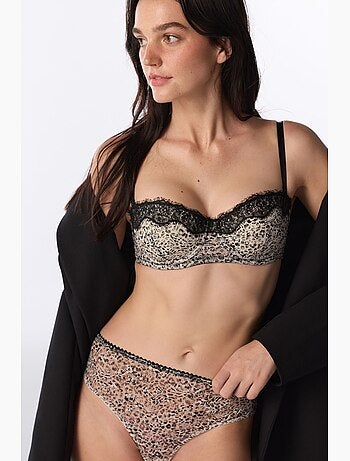 Braguita hipster cheeky con estampado de leopardo penti