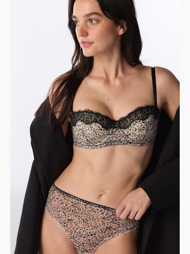 Braguita hipster cheeky con estampado de leopardo penti Beige arcilla - Kiabi