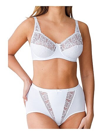 Braguita moldeadora con control de abdomen y detalles de tul bordado - Afibel