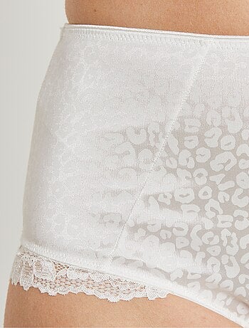 Braguita moldeadora de cintura alta con estampado de leopardo - Afibel