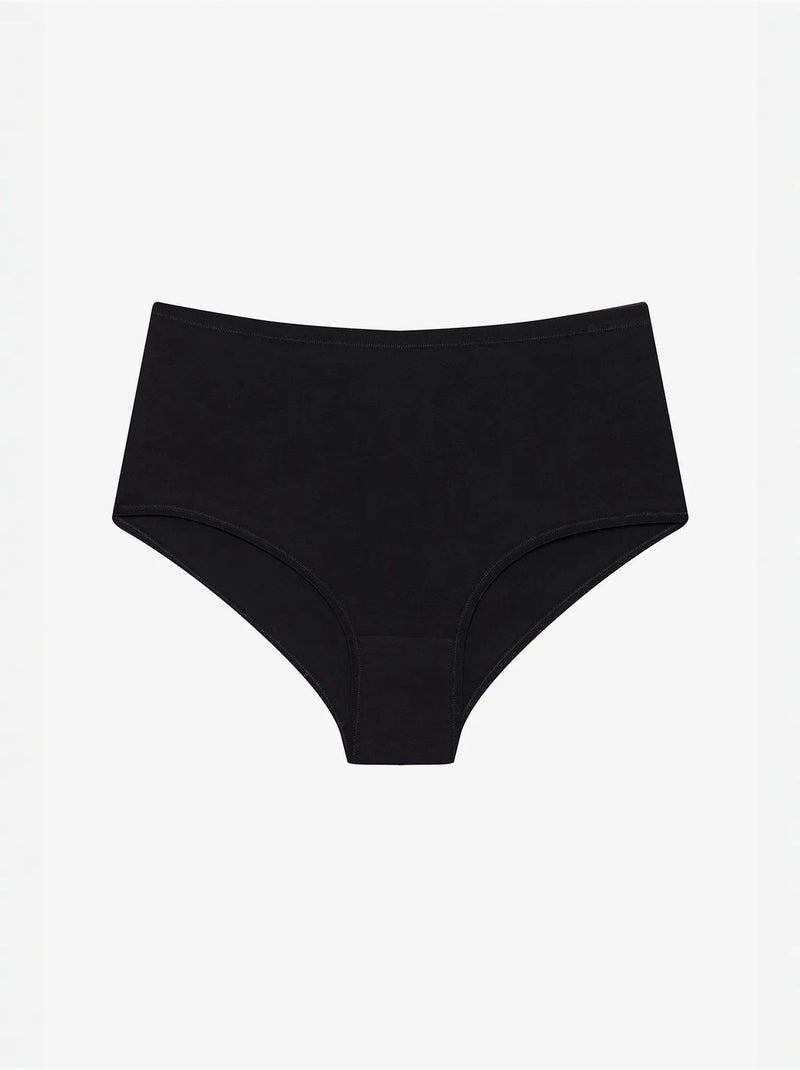 Braguita slip de tiro alto 3 unidades penti Negro - Kiabi