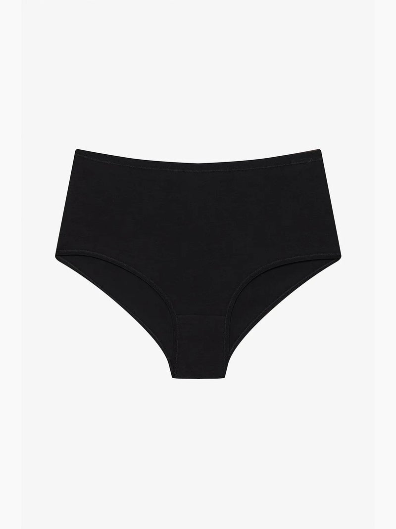 Braguita slip de tiro alto 3 unidades penti Negro - Kiabi