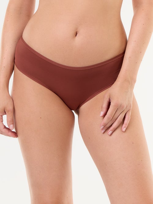 Braguita tipo short de encaje bimaterial - Kiabi