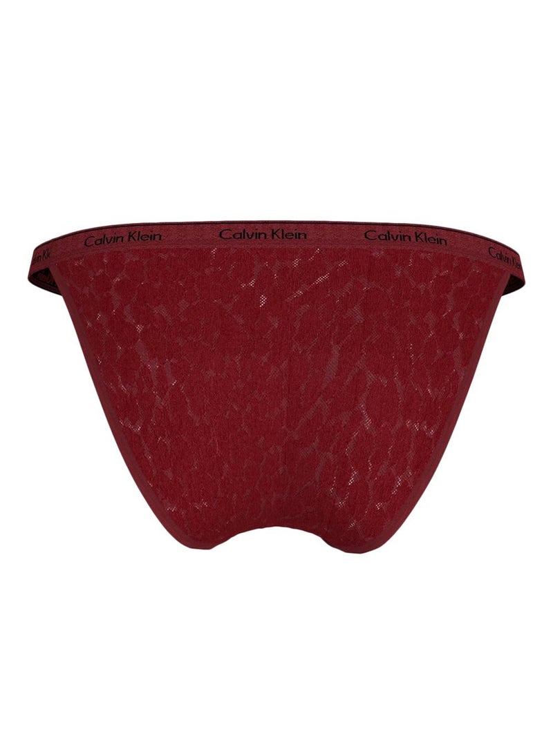 Braguitas Calvin Klein Jeans para Mujer Burdeos - Kiabi
