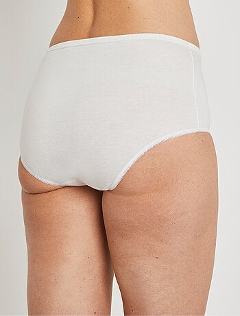 Braguitas de algodón de talle alto - paquete de 6 - Afibel