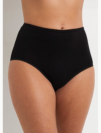 Braguitas de algodón de talle alto - paquete de 6 - Afibel