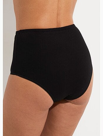 Braguitas de algodón de talle alto - paquete de 6 - Afibel