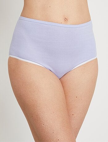 Braguitas de algodón de talle alto - paquete de 6 - Afibel