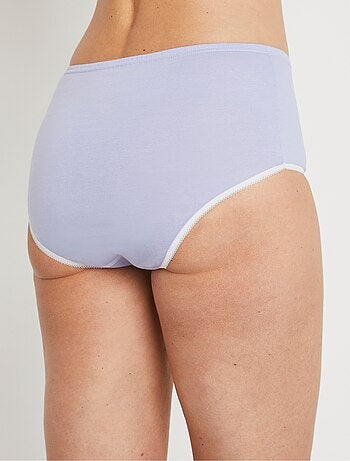 Braguitas de algodón de talle alto - paquete de 6 - Afibel